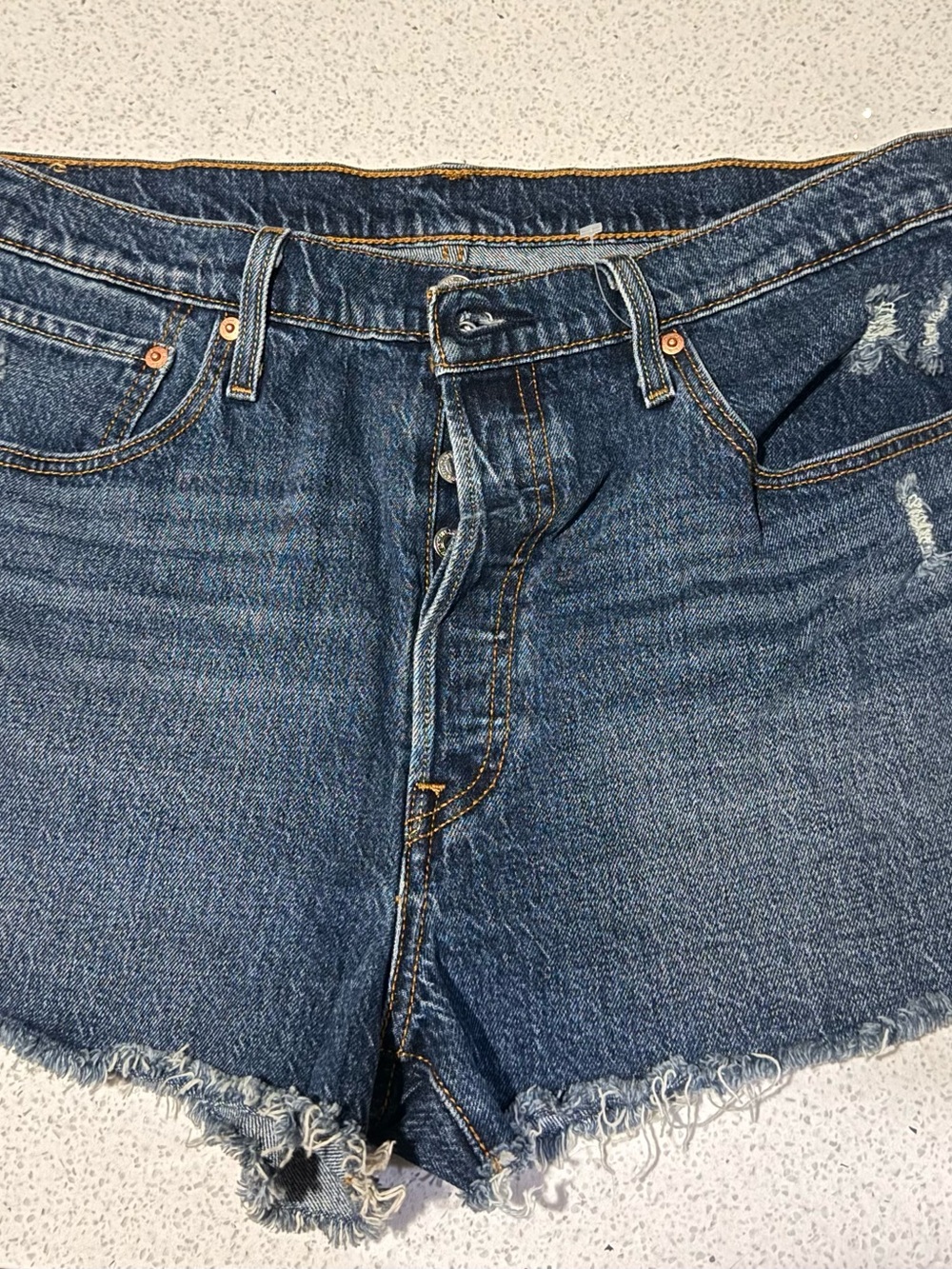 Levi's Blue Denim Jean Shorts